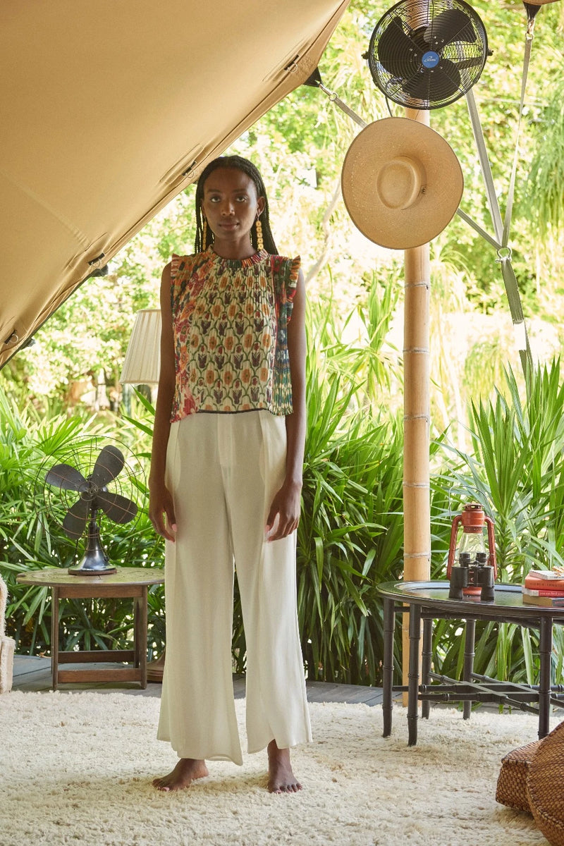 Lisa Pleated Blouse