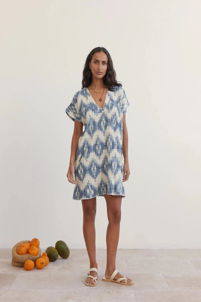 BOTEH Neith Ikat Tunic (Final Sale) CURIO FAENA MIAMI