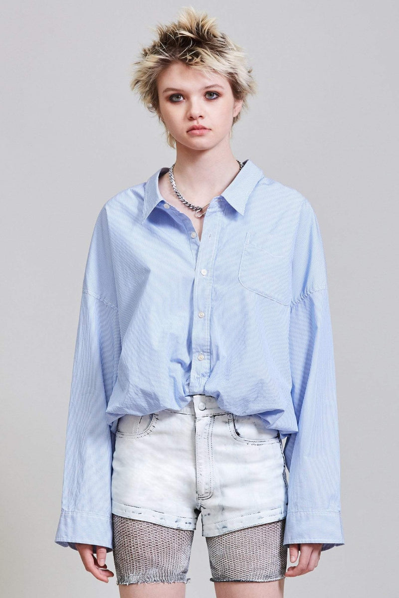 R13 Gathered Hem Shirt WOMEN'S TOPS