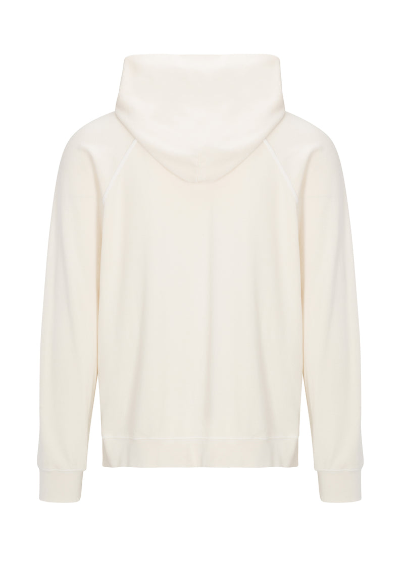 Raglan Hoodie Ivory Stone