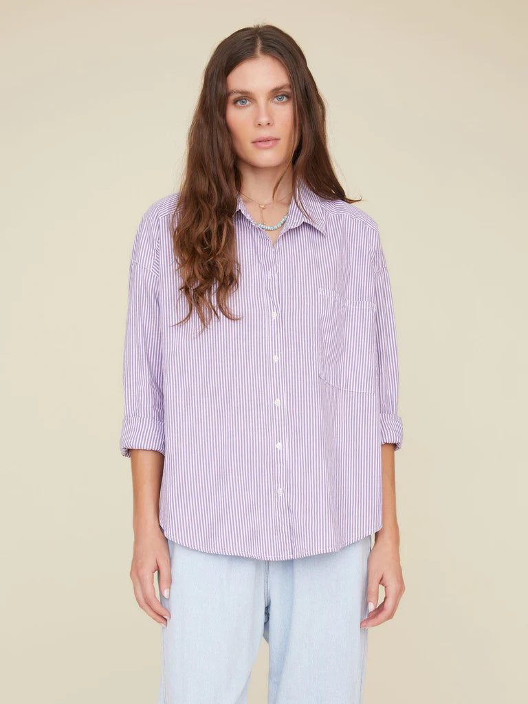 Plum Stripe Jordy Shirt