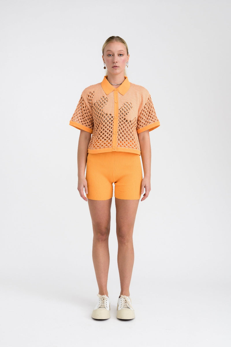 Pee Wee Crochet Polo Shirt