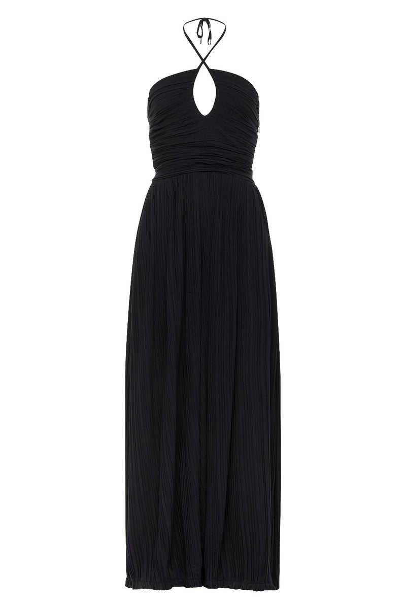 Pleated Carmen Jumpsuit