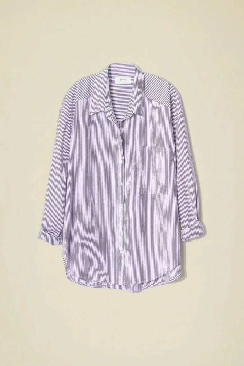 XIRENA Plum Stripe Jordy Shirt WOMEN'S SHIRTS
