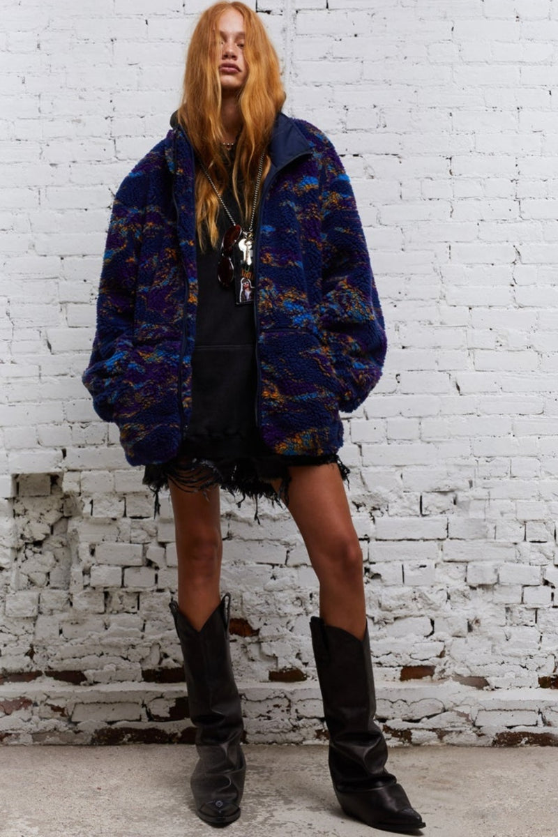 R13 Over Sized Fleece Jacket WOMEN'S OUTERWEAR