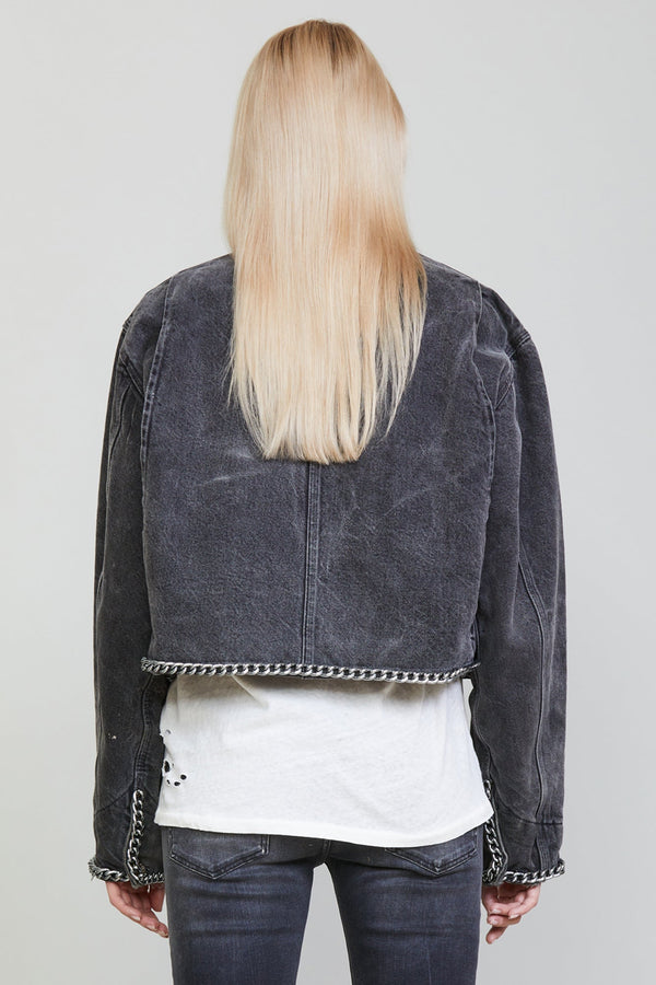 Chain Embellished Cropped