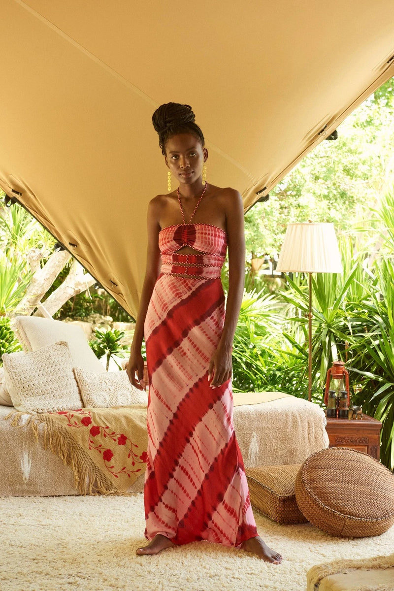 Rio Dress Tie Dye Rose