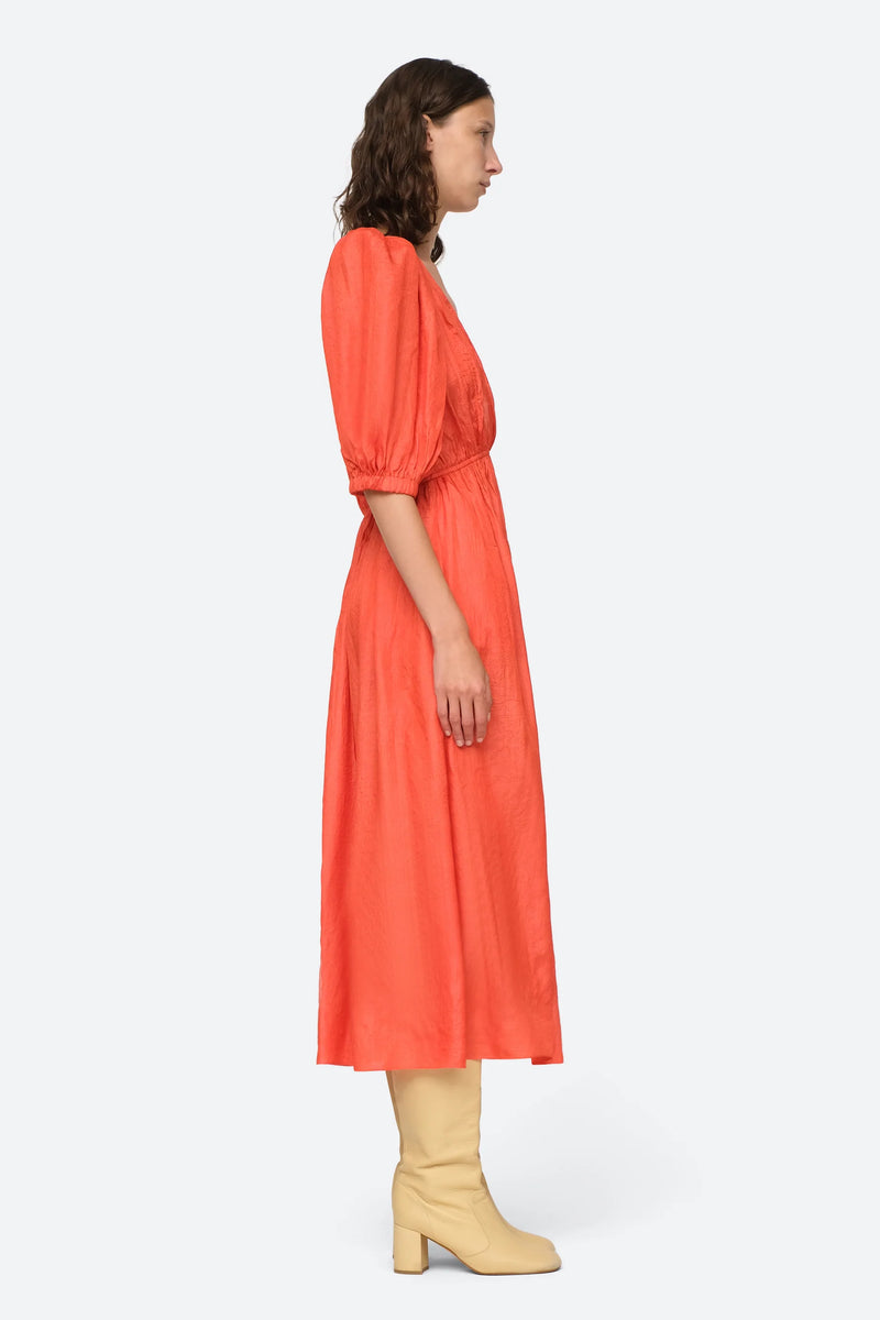 Roberta Solid LS Dress