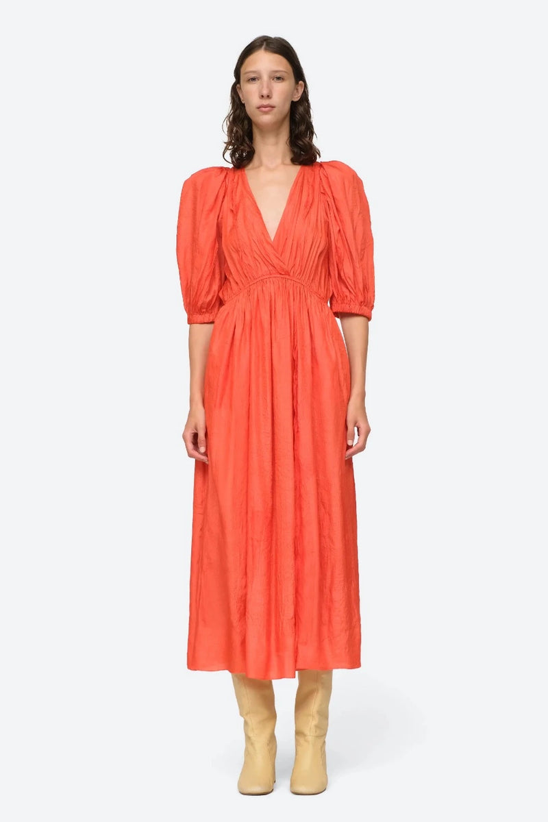 SEA Roberta Solid LS Dress WOMEN'S DRESSES