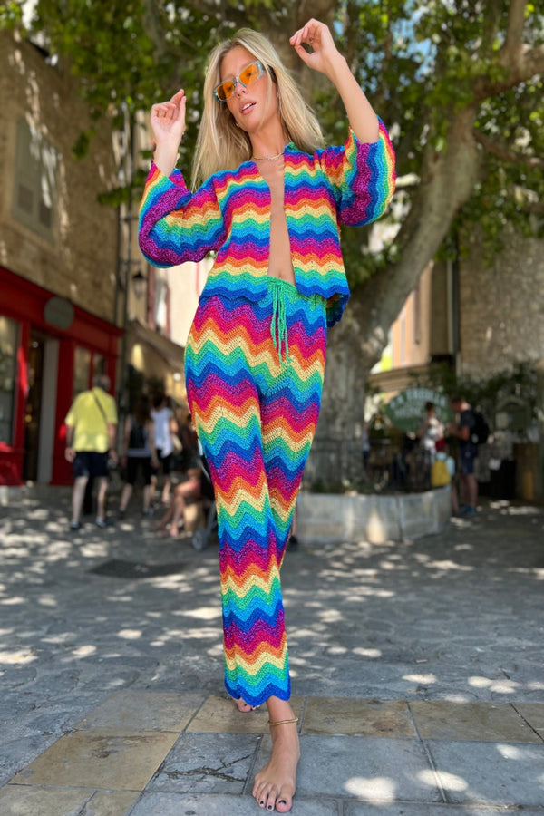 Multicolor Wave Bolero