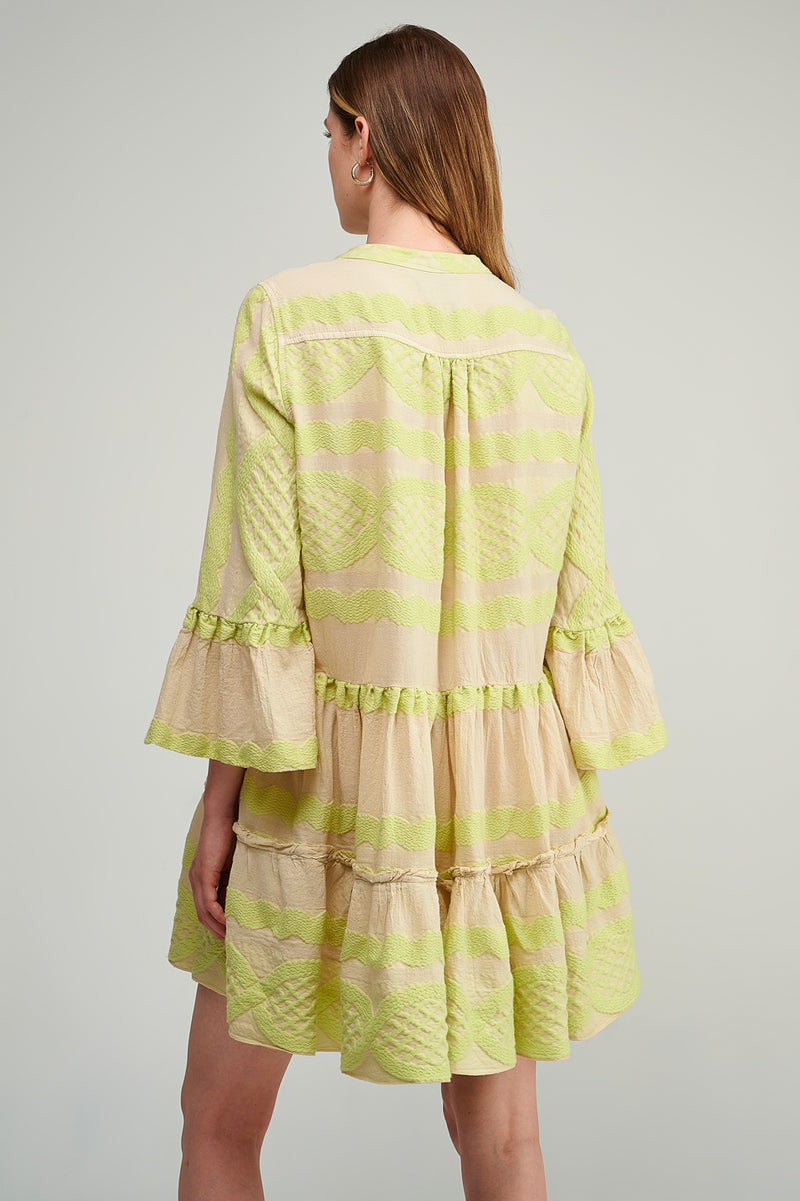 Zakar Lime-Beige Dress