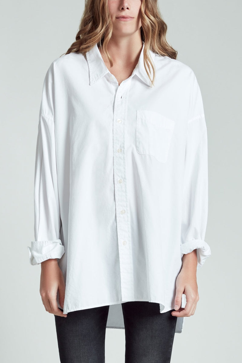 Drop Neck Oxford Shirt