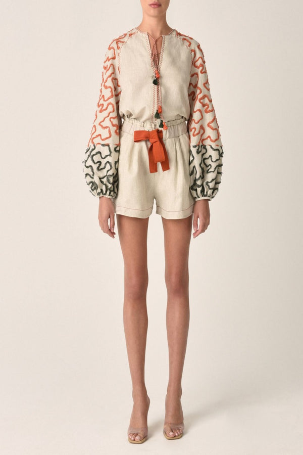 Coral Olive Giorgio Shorts