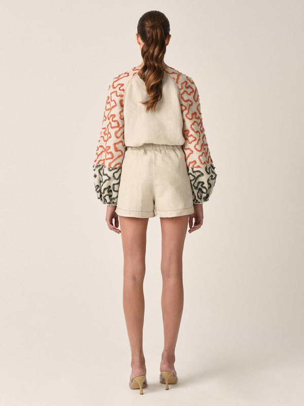 Coral Olive Giorgio Shorts
