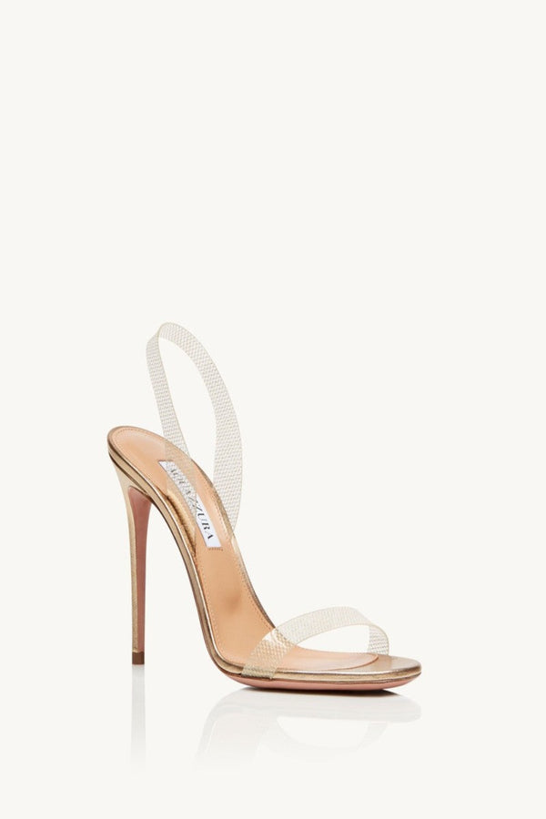 AQUAZZURA So Nude Plexi Sandal 