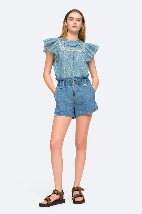 SEA Dagmar Denim Shorts WOMEN'S SHORTS