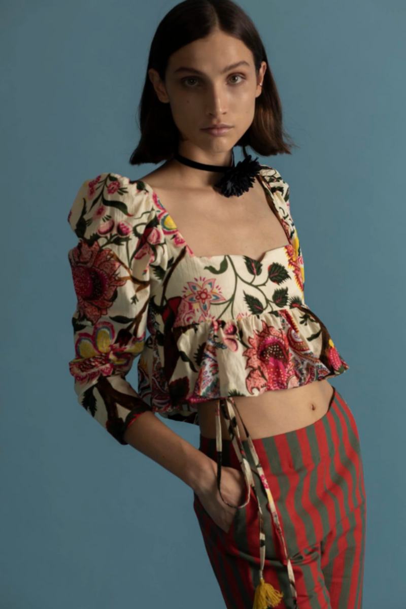 ALIX OF BOHEMIA Lila Canary Peplum Top WOMEN'S TOPS