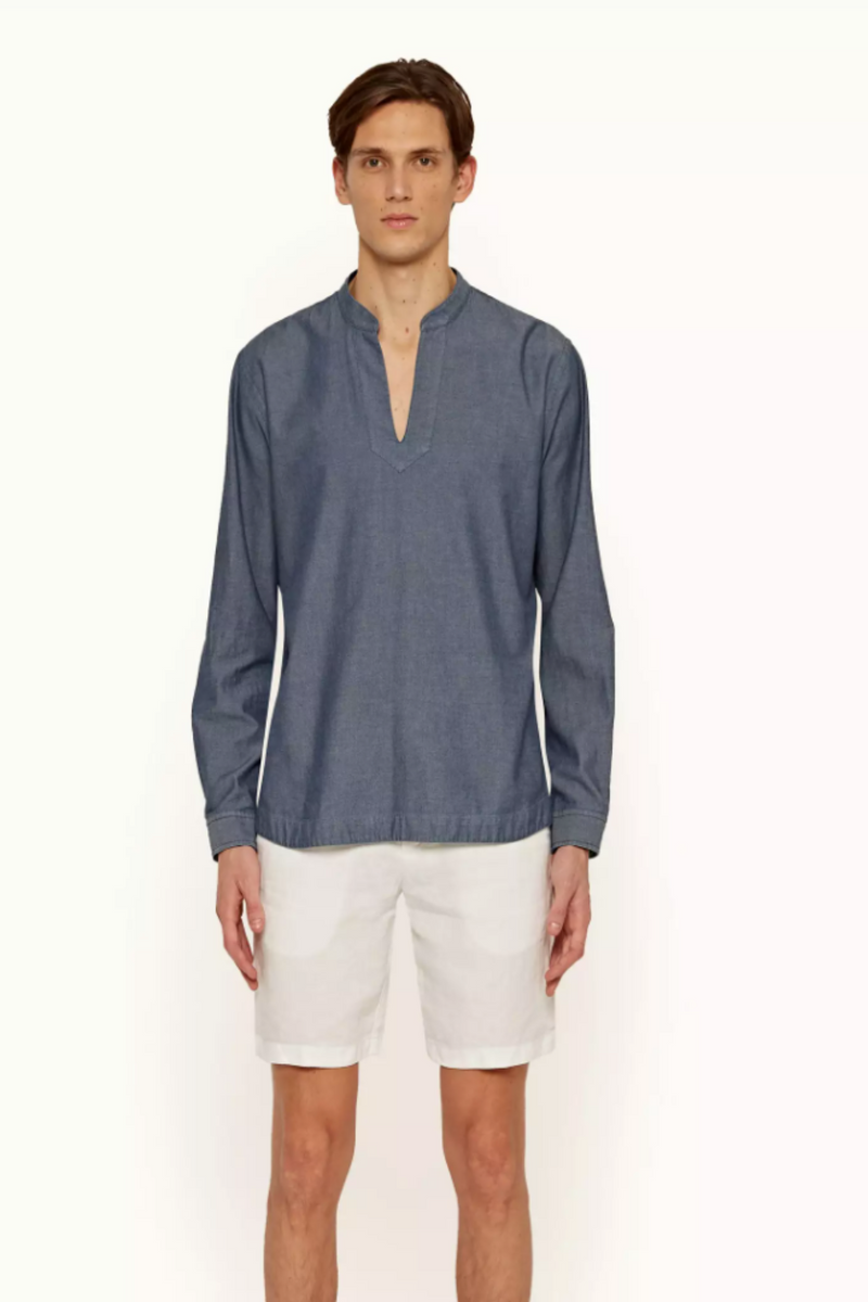 ORLEBAR BROWN Orion Washed Denim Shirt MEN'S TOPS