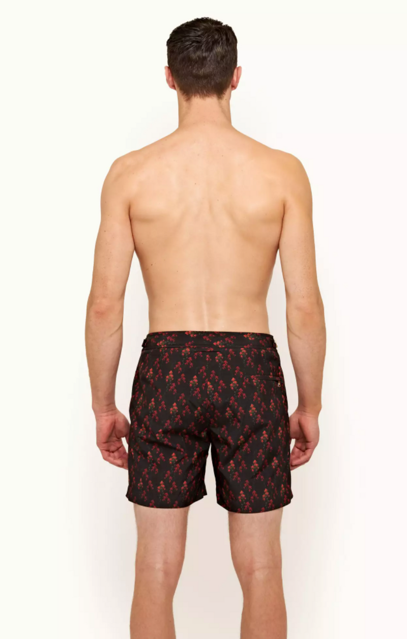 Bulldog x Aquila Print Mid-Length Swim Shorts