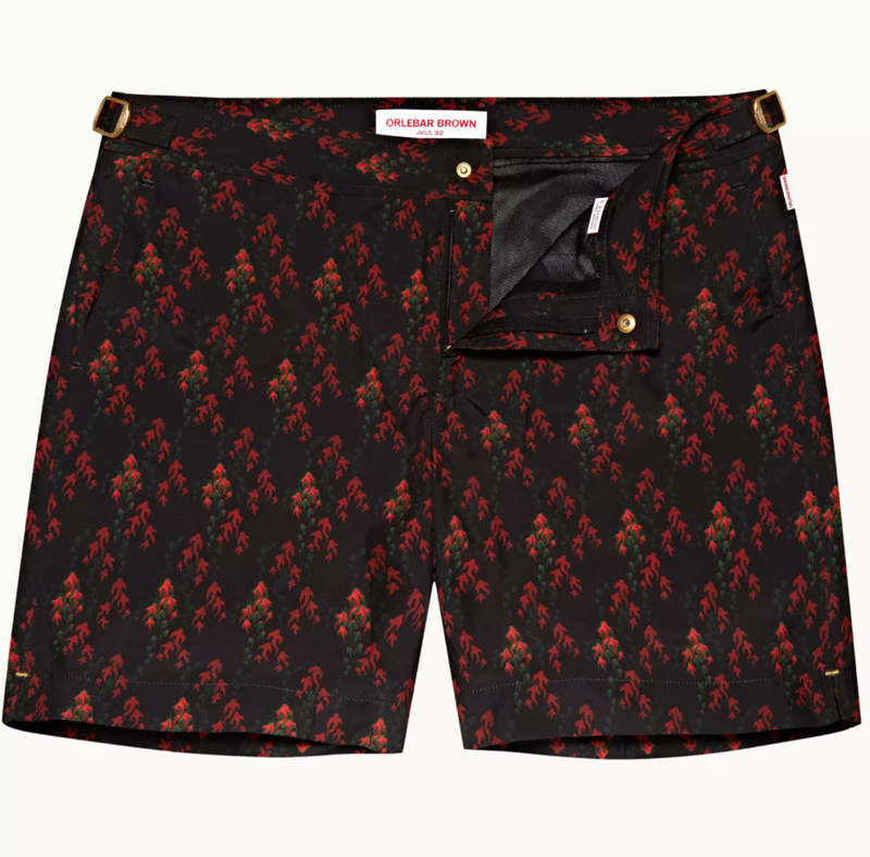 Bulldog x Aquila Print Mid-Length Swim Shorts