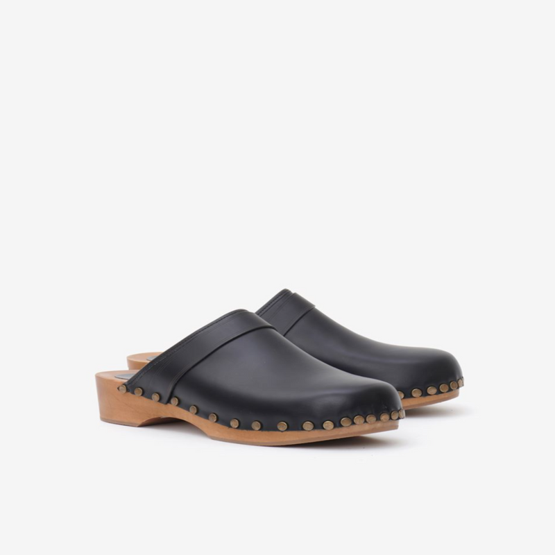 ISABEL MARANT Titya Leather Clogs WOMEN'S SHOES