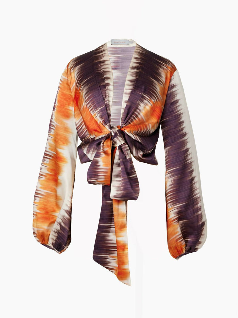 Tina Blouse Mulberry Orange Hazy