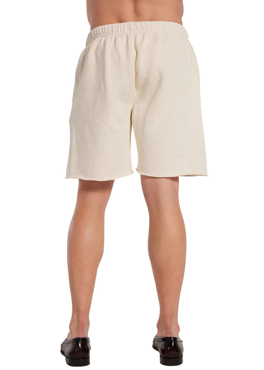 Snap Front Short Ivory