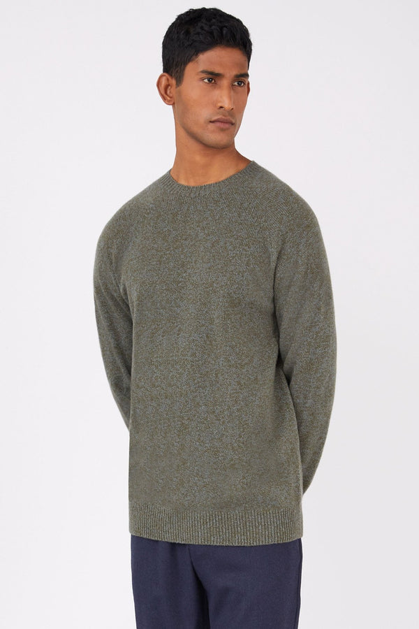 SUNSPEL Lambs Wool Crew Neck Sweater MEN'S KNITWEAR