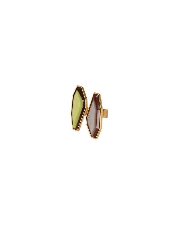 Suzie Ring Lime-Gray