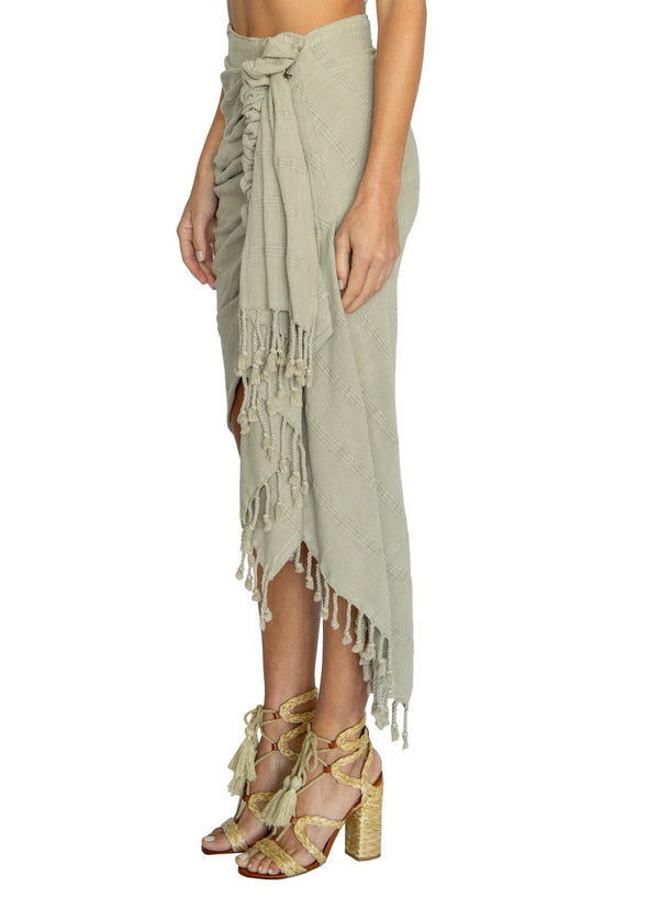 Tulum Stonewashed Stone Skirt