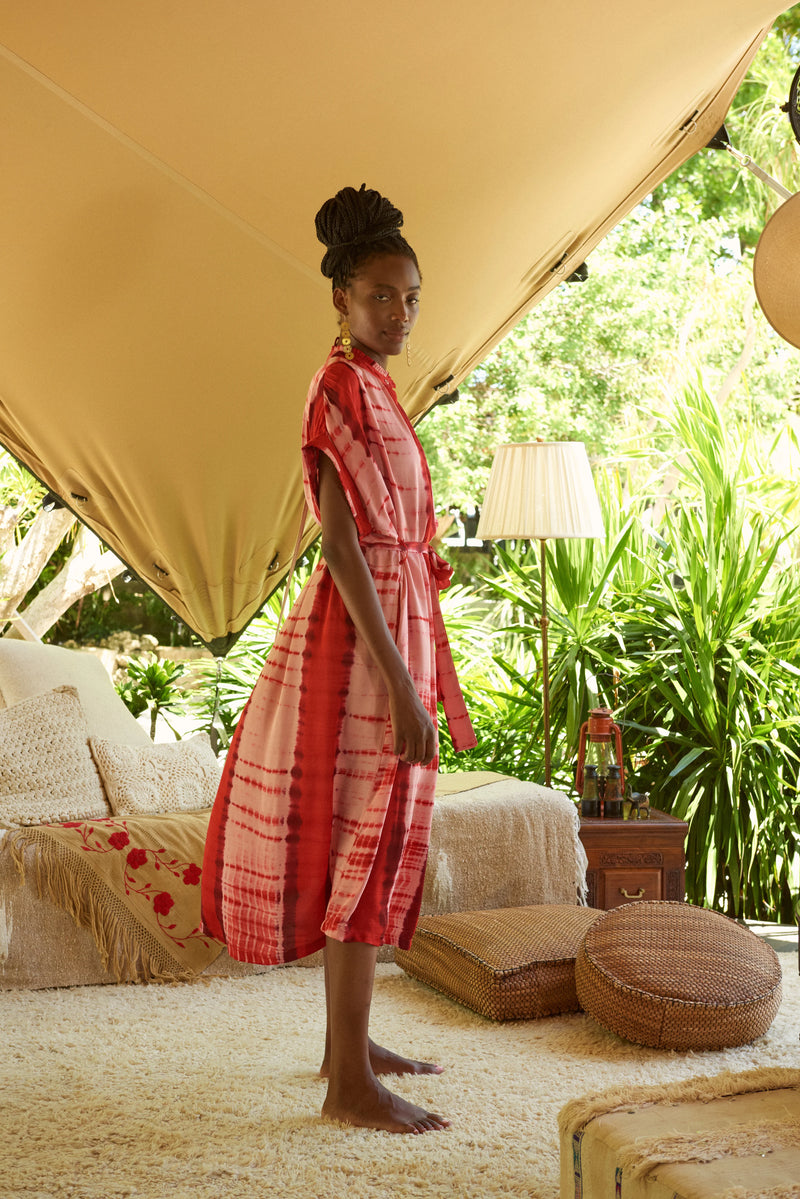 Valerie Kaftan Tie Dye Rose