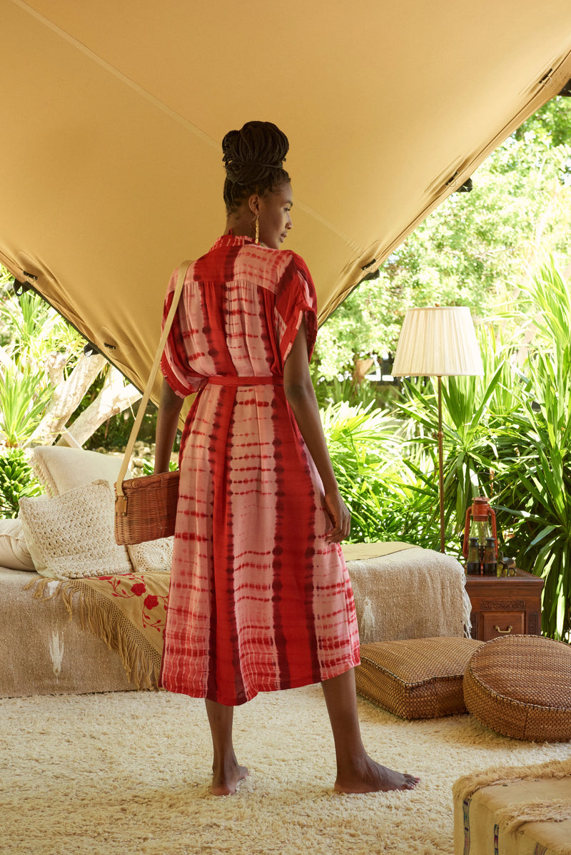 Valerie Kaftan Tie Dye Rose