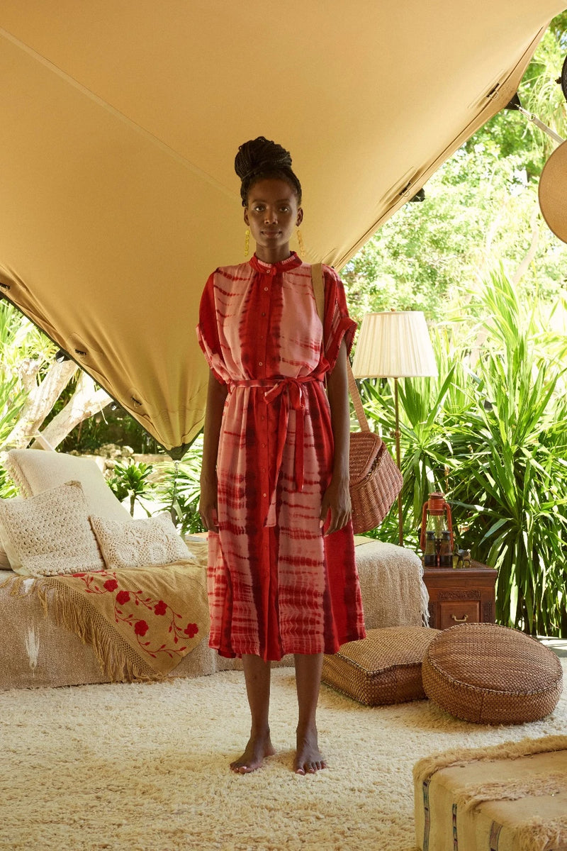 Valerie Kaftan Tie Dye Rose
