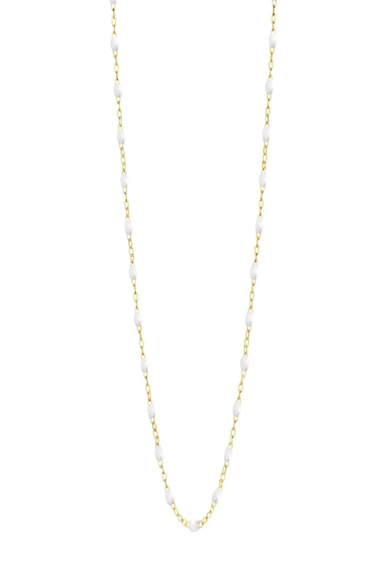 Classic Gigi White Necklace YG 17.7