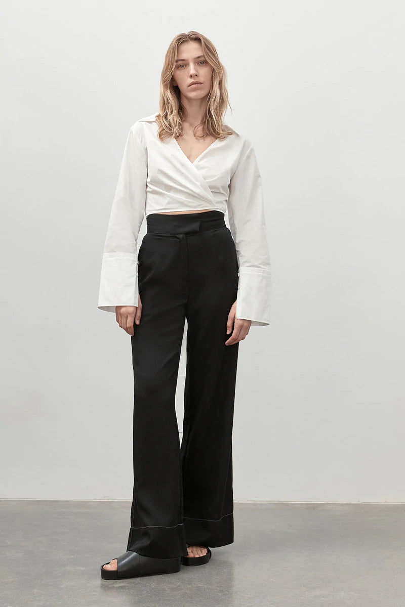 ST. AGNI Wrap Shirt WOMEN'S TOP