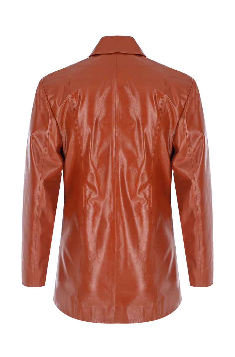 Cin Leather Blazer