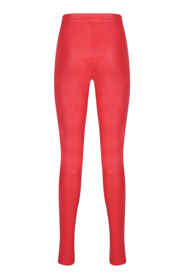 High Waist Skinny Leather Pants