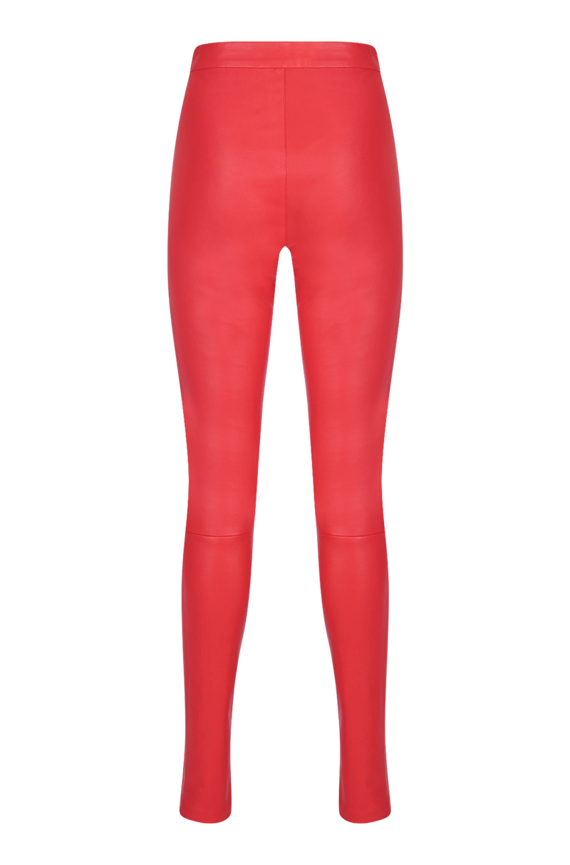 High Waist Skinny Leather Pants