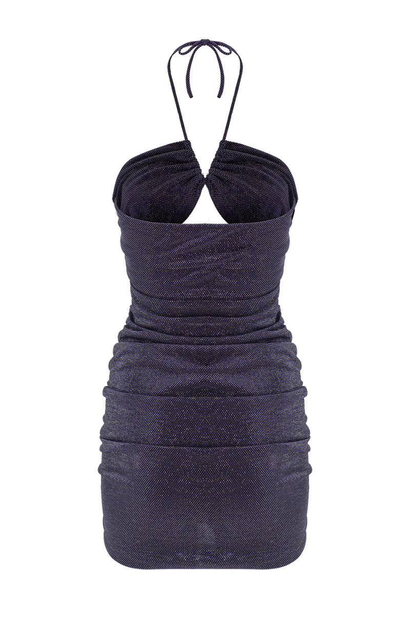 Ruched Cutout Mini Jersey Dress