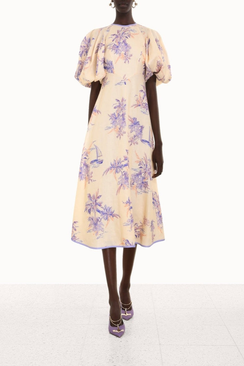 Linen Day Midi Dress
