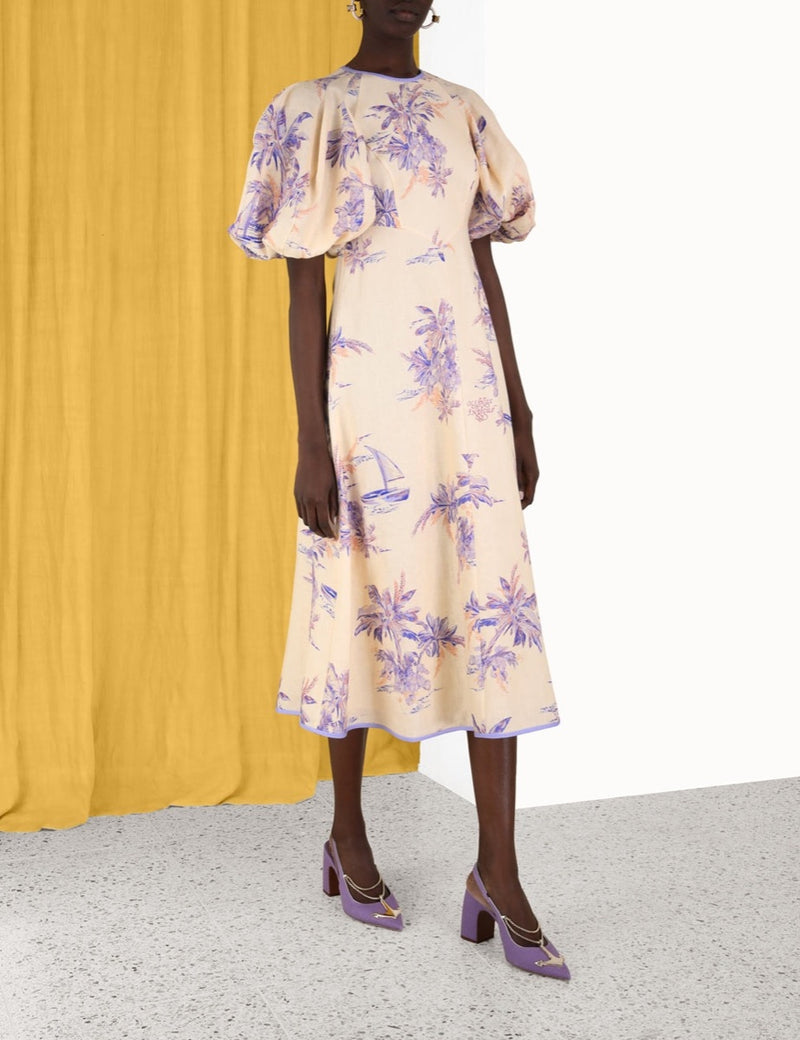 Linen Day Midi Dress