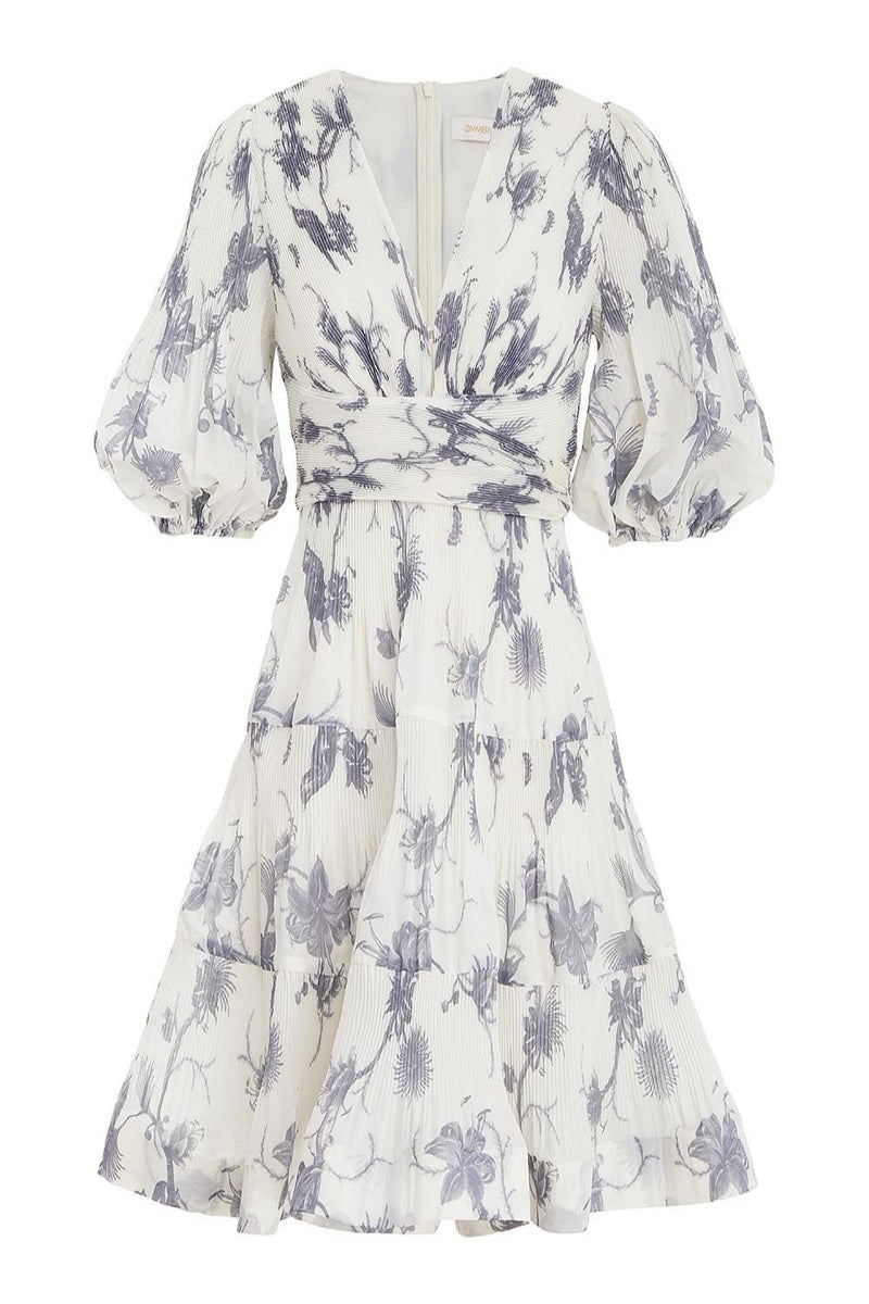 Pleated Mini Dress