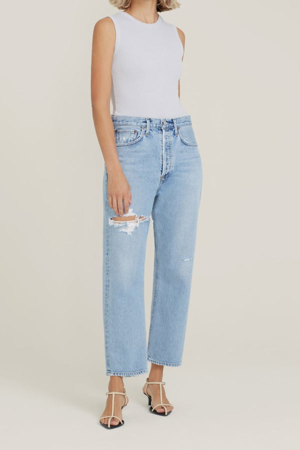 AGOLDE 90's Crop Mid Rise Loose Straight WOMEN'S JEANS