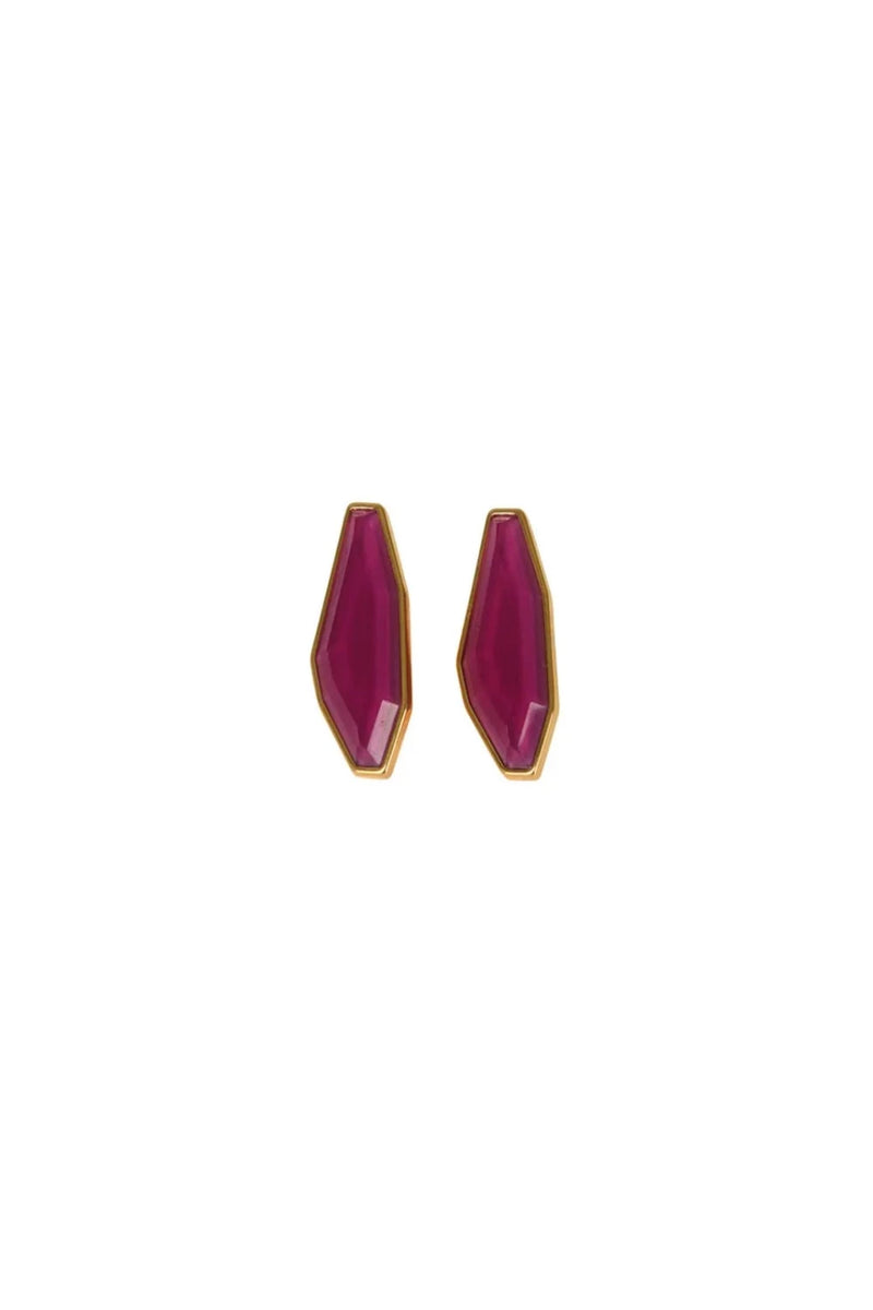 Badra Earrings Magenta
