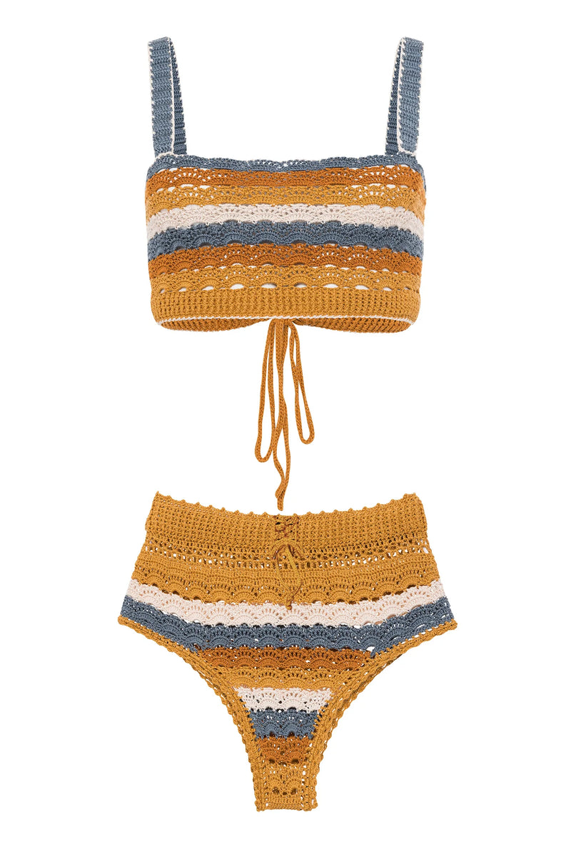 CAROLINA K Melina Crochet Bomber WOMEN'S TOPS