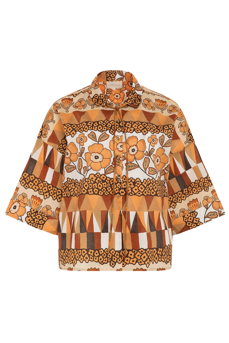 CAROLINA K Valerie Kaftan Wreath of Flowers WOMEN'S KAFTANS