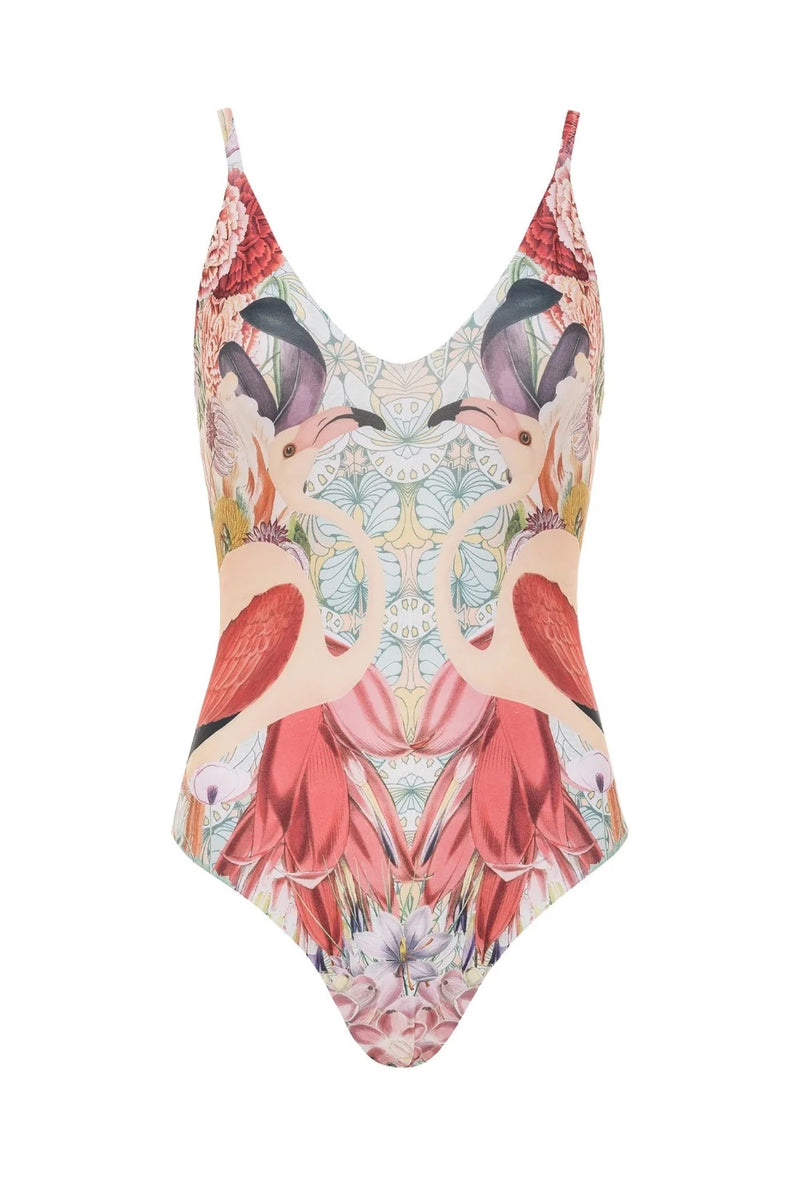 CAROLINA K Marieta One Piece Flamingos WOMEN'S SWIMWEAR