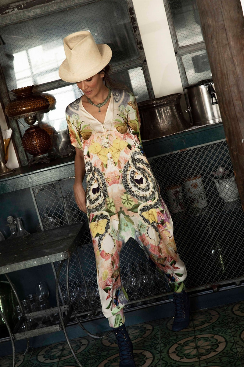 CAROLINA K Sera  Jumpsuit Garden Snake WOMEN'S JUMPSUITS