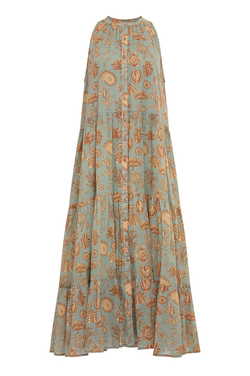 CAROLINA K Vall Kaftan Corals Mint WOMEN'S DRESSES