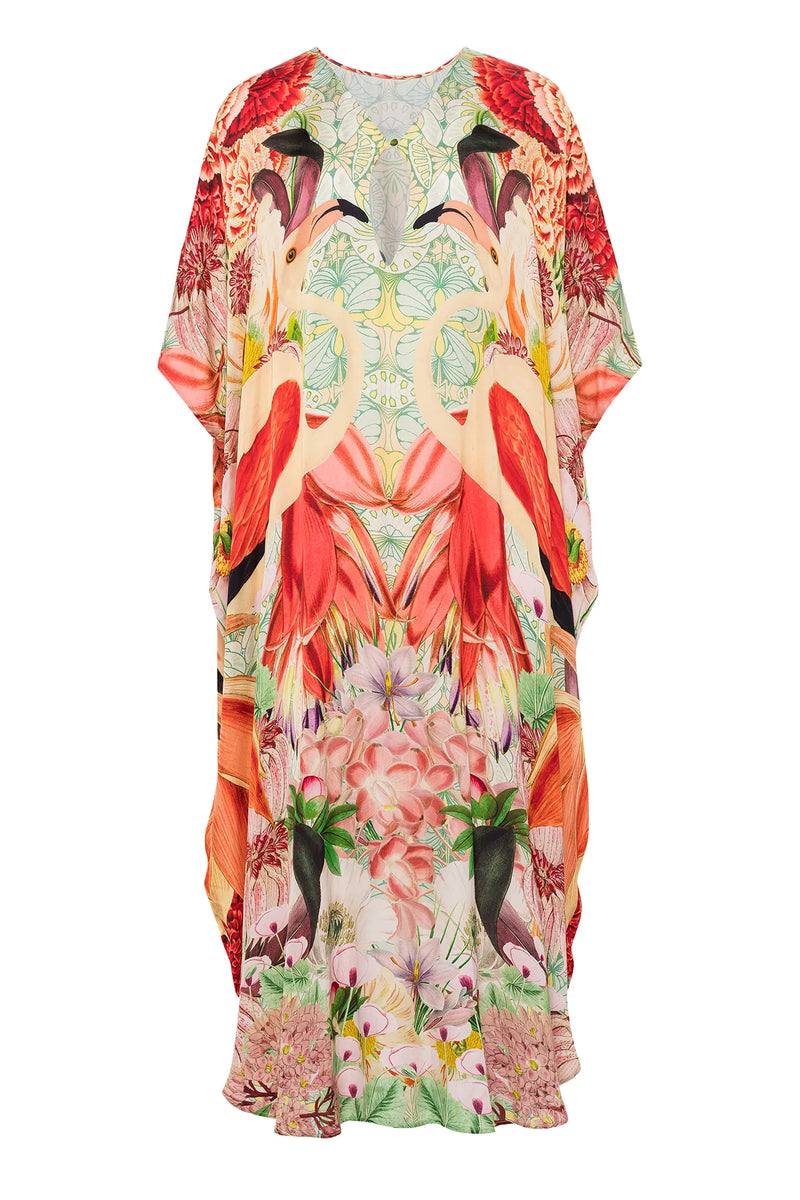 CAROLINA K Xime Kaftan Flamingos WOMEN'S KAFTANS
